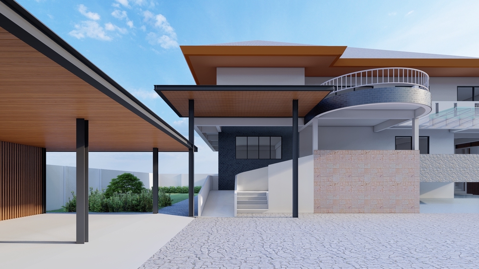 ออกแบบตกแต่งภายในและภายนอก - รับขึ้นโมเดล 3D สถาปัตยกรรม / เขียนแบบ / Render ทัศนียภาพภายนอกหรืภายในใน - 5