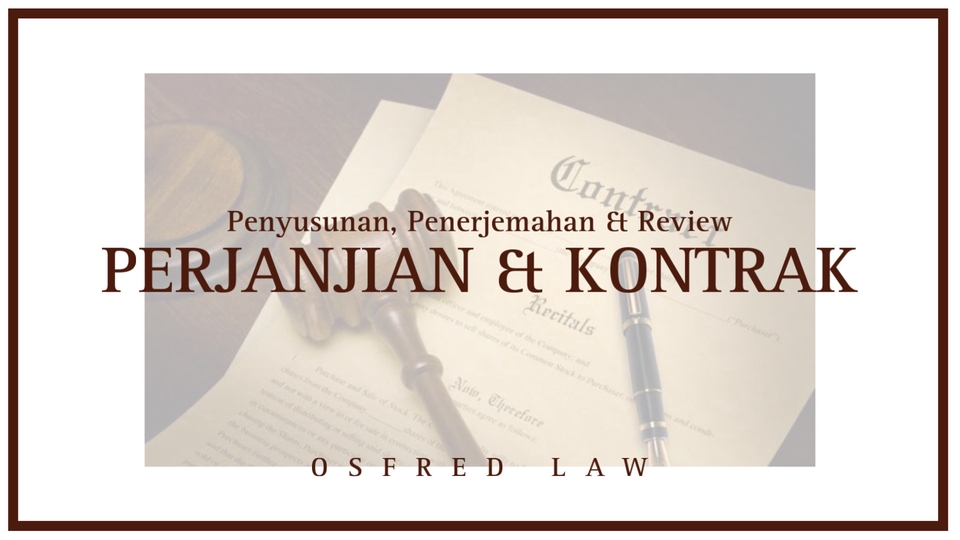 Hukum - Surat Perjanjian & Kontrak (Contract Drafting) - 1