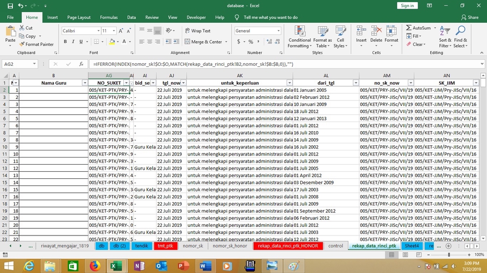 Entri Data - Entry Data Excel dan Pembuatan Formula - 5