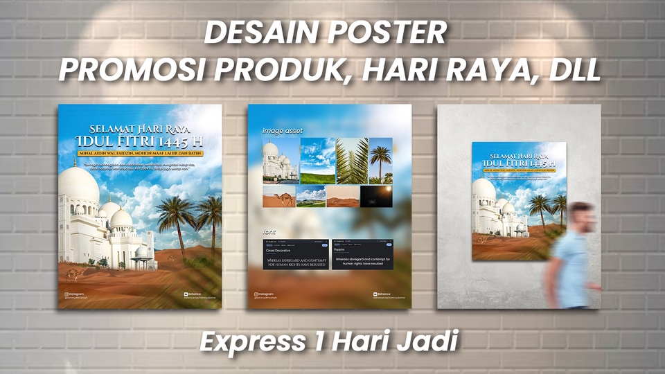 Banner Online - Poster Produk Makanan,Minuman,Pakaian - 1