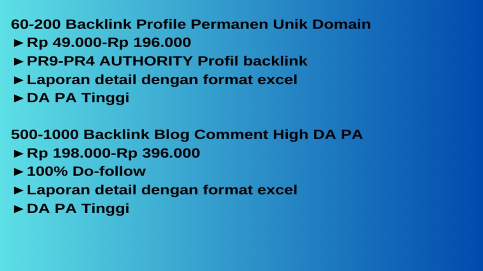 Digital Marketing - Custom Order Backlink High Quality - 2