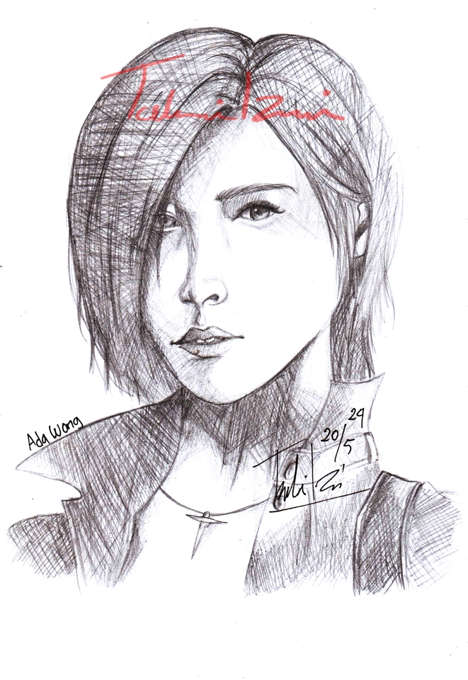 Gambar dan Ilustrasi - Pencil Portrait Illustration - 9