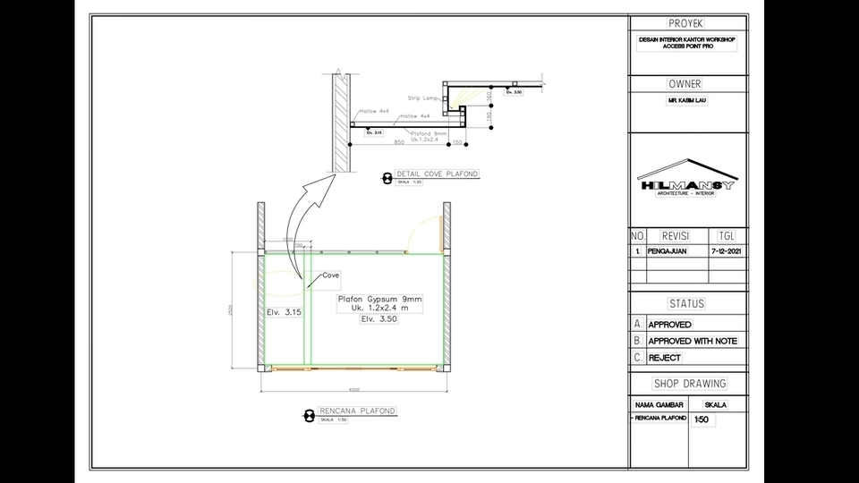 3D & Perspektif - DESAIN INTERIOR CAFE, RUMAH TINGGAL,TOKO, KANTOR, DLL - 11