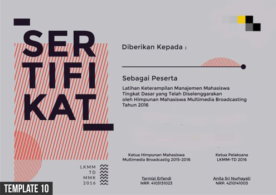 Digital Printing - DESAIN KARTU NAMA & SERTIFIKAT SEDERHANA (1 Hari Jadi) - 10