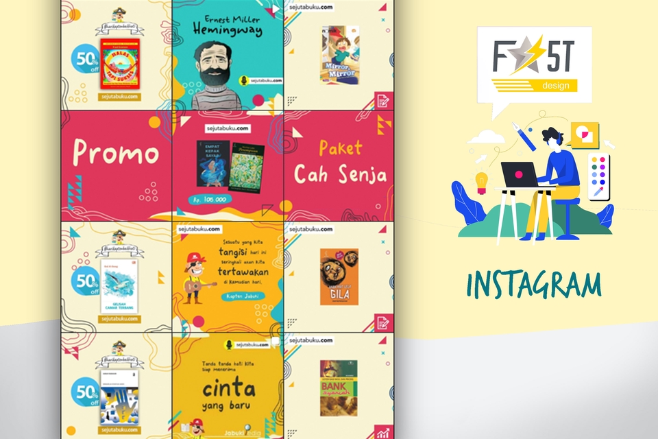 Banner Online - Paket Percobaan Design Feed Story Caption Instagram - 8