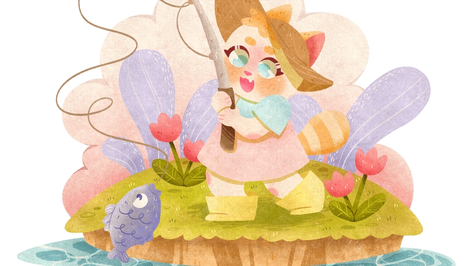 Gambar dan Ilustrasi - melayani jasa gambar 2D dengan style yang imut, kids book art style - 1