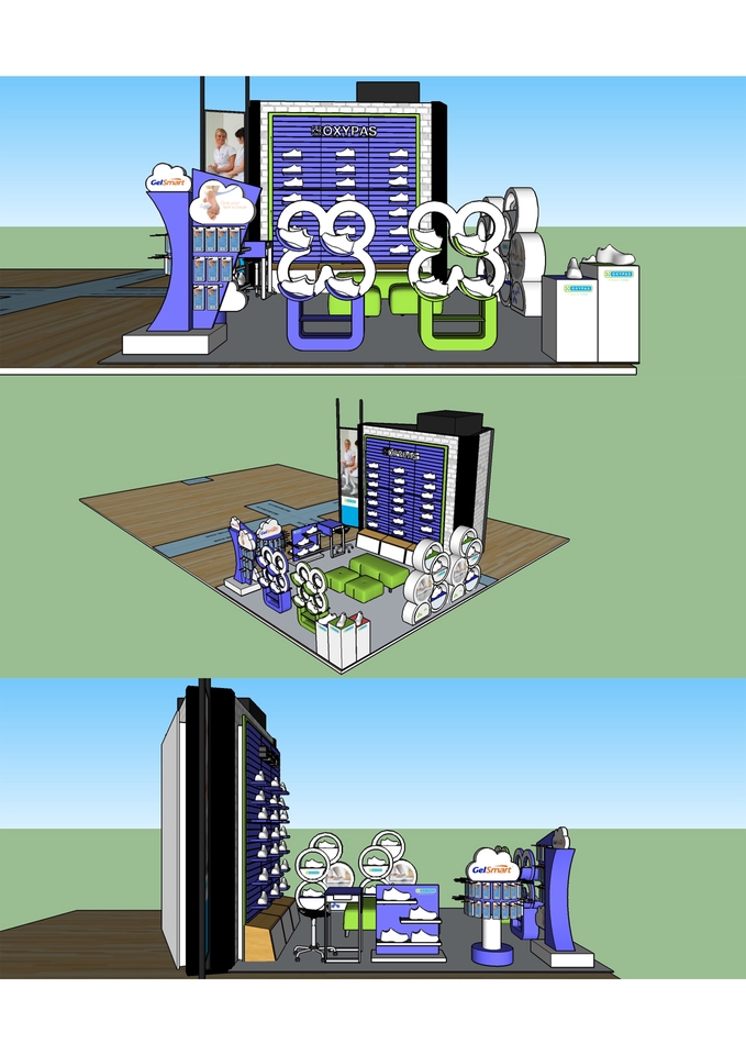 ทำโมเดล 3D - โมเดลชั้นวางสินค้า - 11