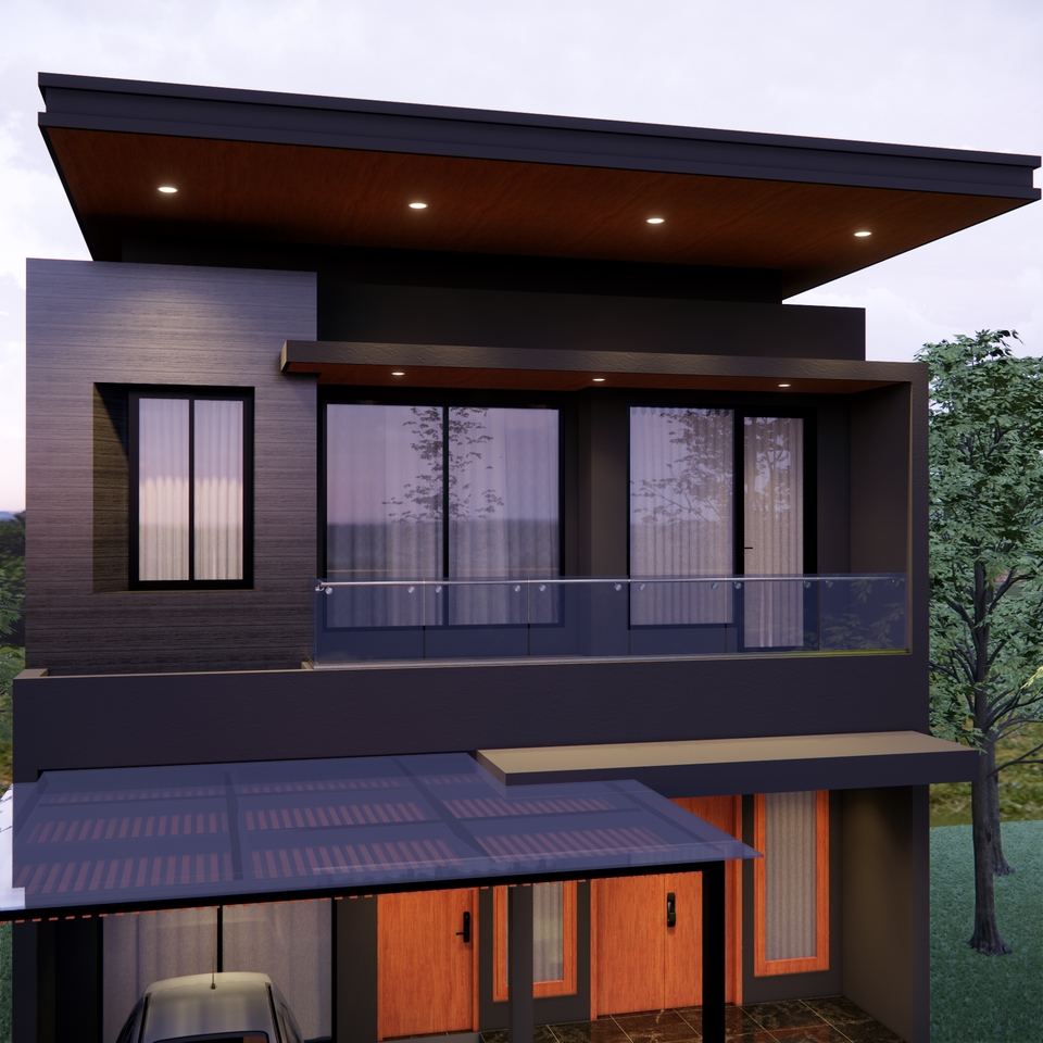 Jasa Desain Rumah 3D Modern Minimalis Terbaru Desain Eksterior Rumah Mewah