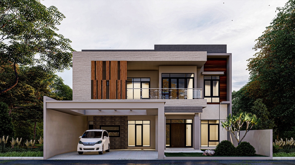 3D & Perspektif - Jasa Desain Rumah Arsitek 3D Rendering Visualisasi - 2