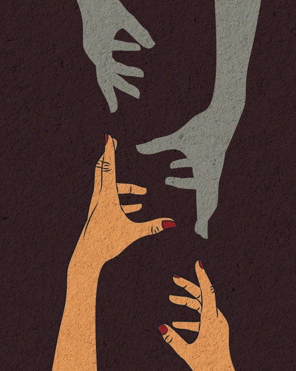 Jasa ilustrasi digital dengan desain tangan wanita dan bayangan tangan, cocok untuk berbagai keperluan ilustrasi seperti ilustrasi hewan, ilustrasi makanan, dan ilustrasi benda.