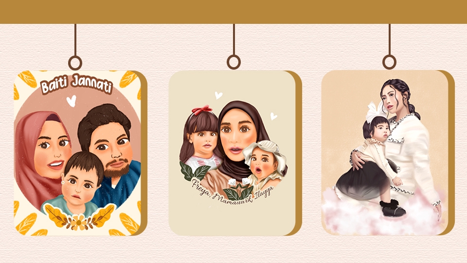 Gambar dan Ilustrasi - Ilustrasi Wajah Digital - 3