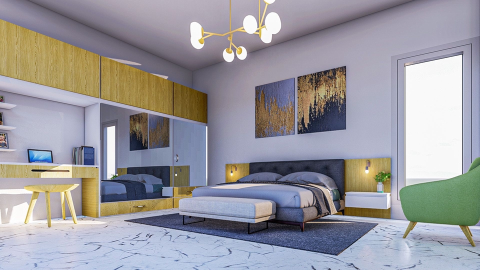 3D & Perspektif - Desain 3d modelling arsitektural dan rendering animasi - 4