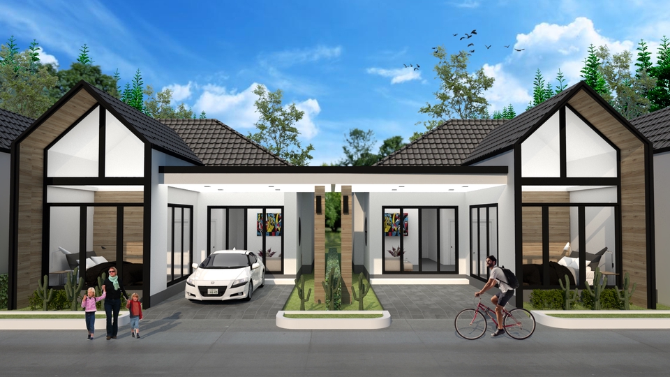 3D Perspective - ออกแบบตกแต่งภายนอกภายใน - 3