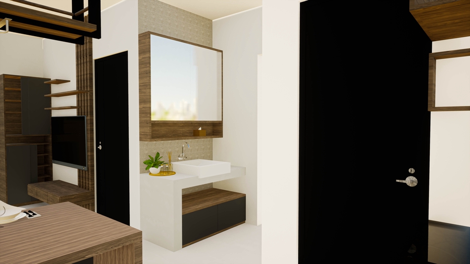 3D & Perspektif - Desain Interior Modern Minimalist  - 6