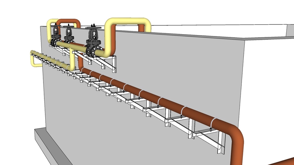เขียนแบบวิศวกรรมและออกแบบโครงสร้าง - เขียนแบบงานระบบ 3D SketchUp จากแบบ 2D - 1
