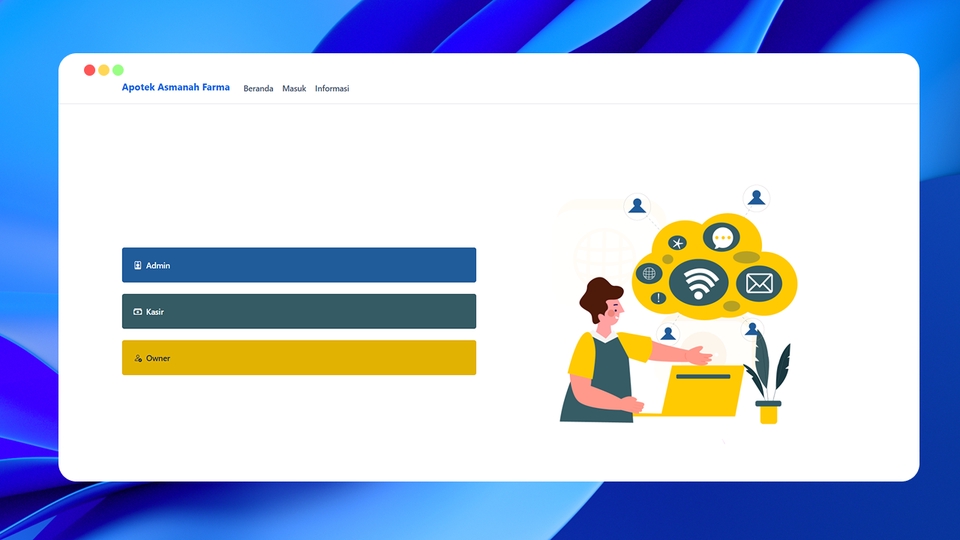 Jasa pembuatan website professional untuk perusahaan dengan desain web modern dan responsif.