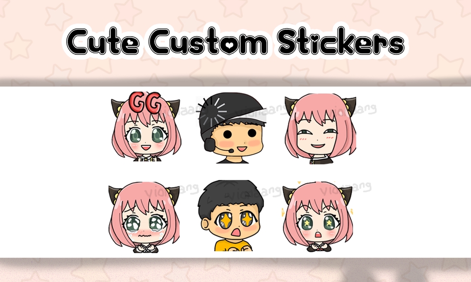 Stiker LINE - Jasa ilustrasi stiker atau emoticon untuk discord twitch line atau whatsapp - 6