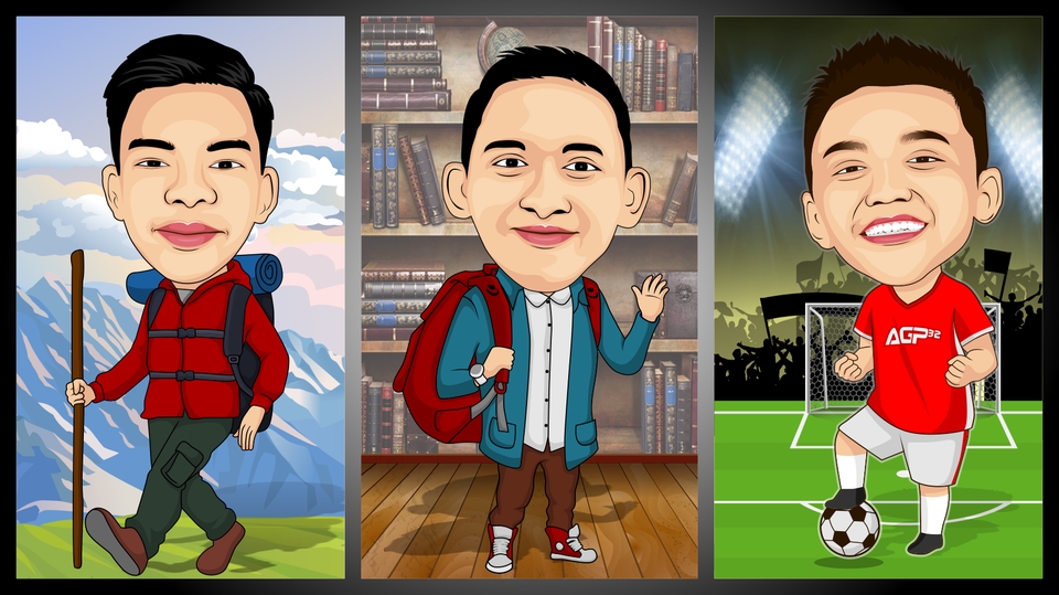 Gambar Potret - KARIKATUR DIGITAL SEHARI JADI, BEBAS REVISI - - 6