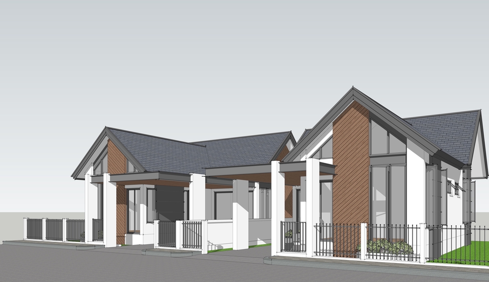 เขียนแบบวิศวกรรมและออกแบบโครงสร้าง - ออกแบบ-เขียนแบบก่อสร้าง 2D-3D บ้านพักอาศัย อาคารต่างๆ - 3