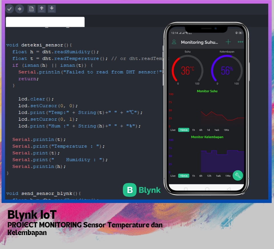 Elektronik & Robotika - Jasa Pemograman Platform Blynk IOT - 15