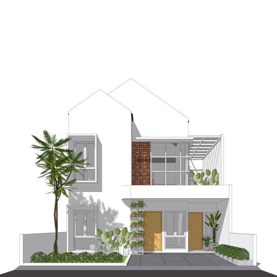 3D & Perspektif - JASA PERENCANAAN DESAIN RUMAH TINGGAL - TERJANGKAU - 11