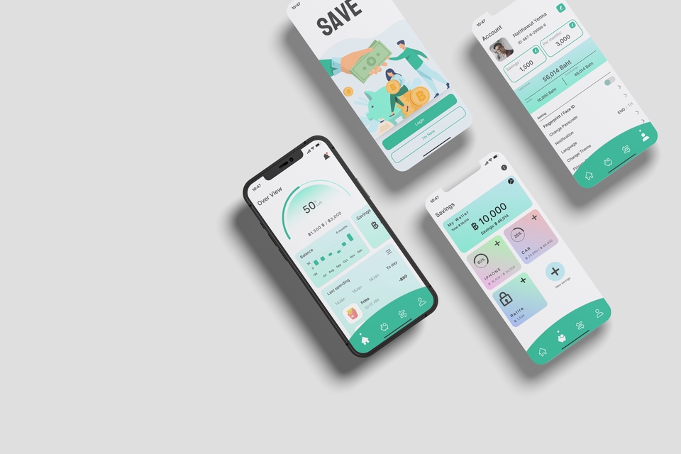 UX/UI ออกแบบ website, Application