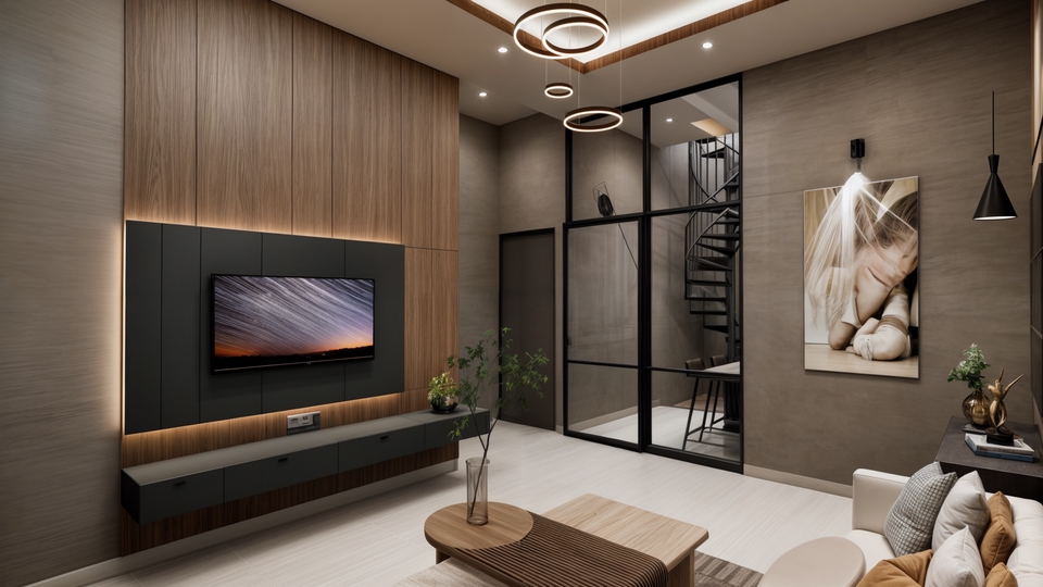 Jasa desain interior rumah minimalis dengan desain interior cafe minimalis modern dan desain ruang kerja minimalis.