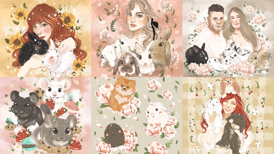 วาดภาพเหมือน Portrait - มาเปลี่ยนคุณเป็นการ์ตูนกัน - 2