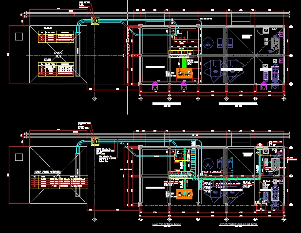 CAD Drawing - Mechanical & Electrical Desain Gambar 2D MEP M.E - 21