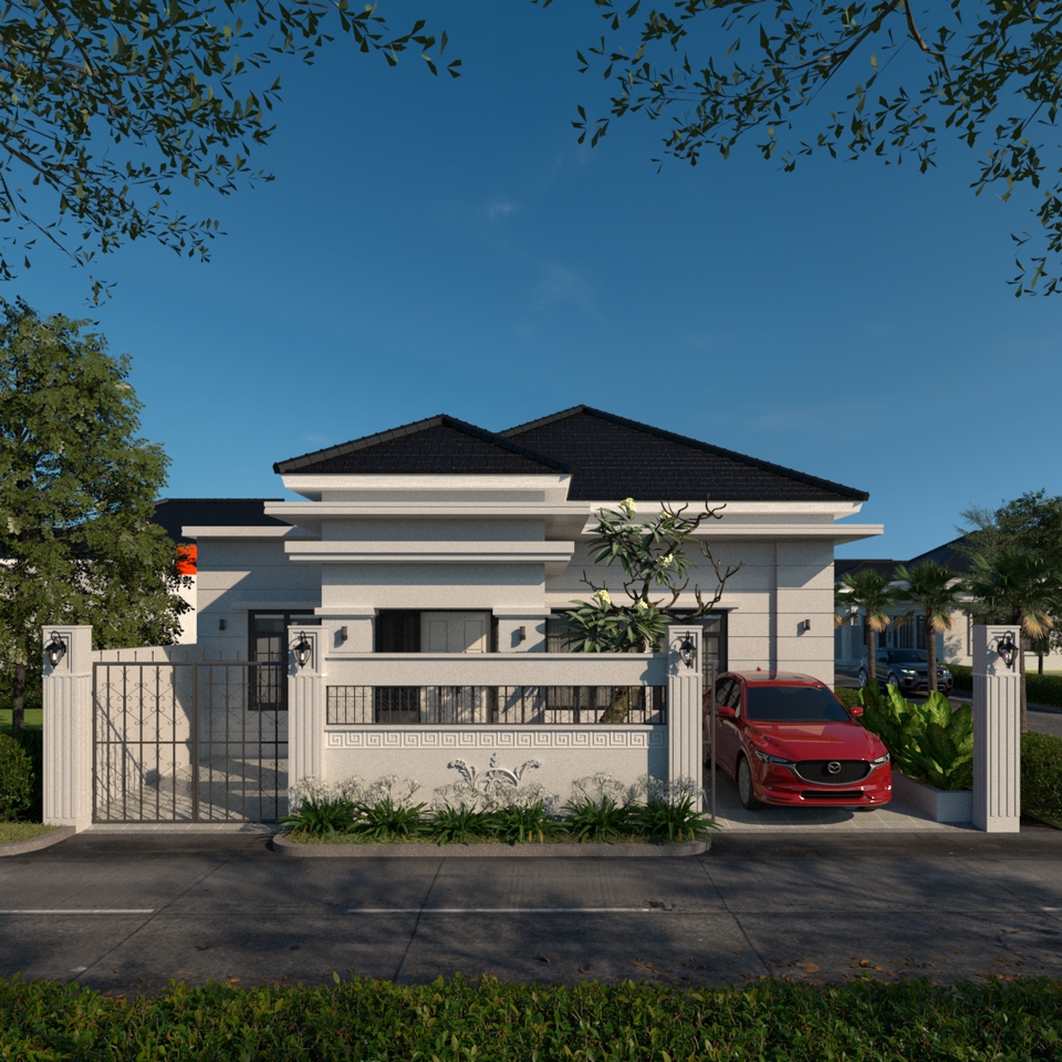 3D & Perspektif - Visualisasi Eksterior Arsitektur Realistis - 2