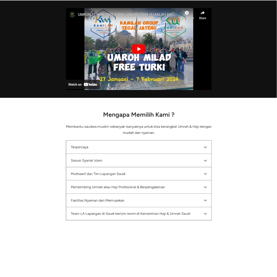 Jasa Pembuatan Website Umroh dan Haji Profesional, Harga Terjangkau