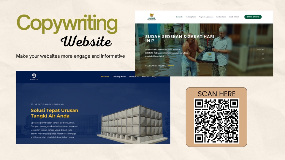 Jasa penulisan konten landing page untuk website toko tangki air, jasa copywriting, konten writer, jasa penulis artikel, jasa pembuatan artikel, copywriting profesional