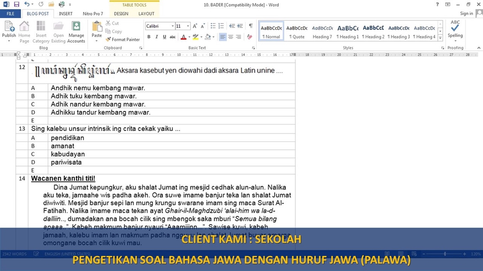 Pengetikan Umum - PENGETIKAN ULANG DARI JPG ATAU PDF KE WORD, EXCEL, PPT PROSES 1 HARI JADI - 5