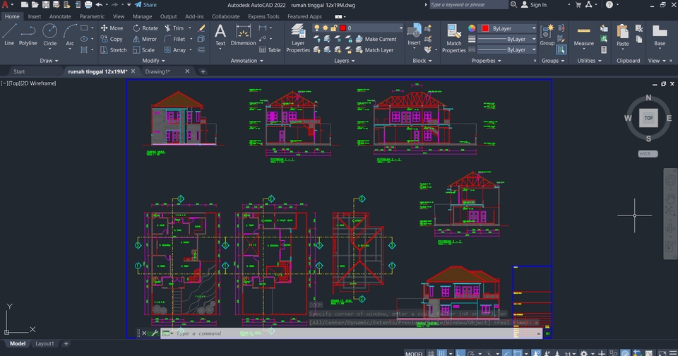 Desain 3D Eksterior Rumah Minimalis Modern untuk Proyek Arsitektur