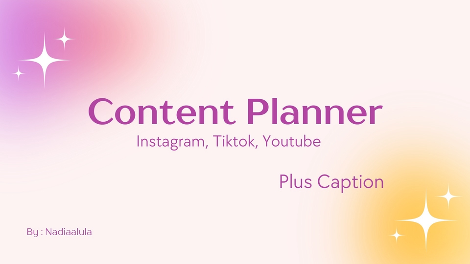 Caption Sosial Media - Content Plan + Caption - 1