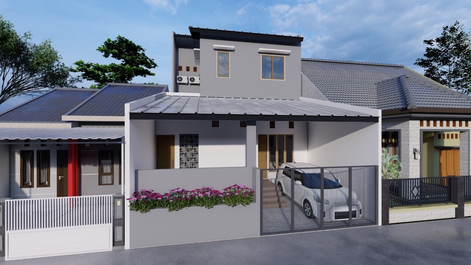 DESAIN 3D MODELLING BIKIN DESAIN RUMAH TERLIHAT NYATA