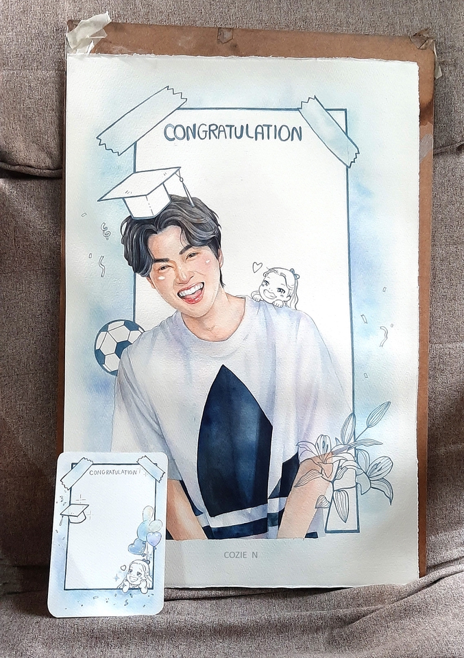 วาดภาพเหมือน Portrait - Portrait Watercolor : รับวาดภาพหลากหลาย เน้นคุณภาพ - 4