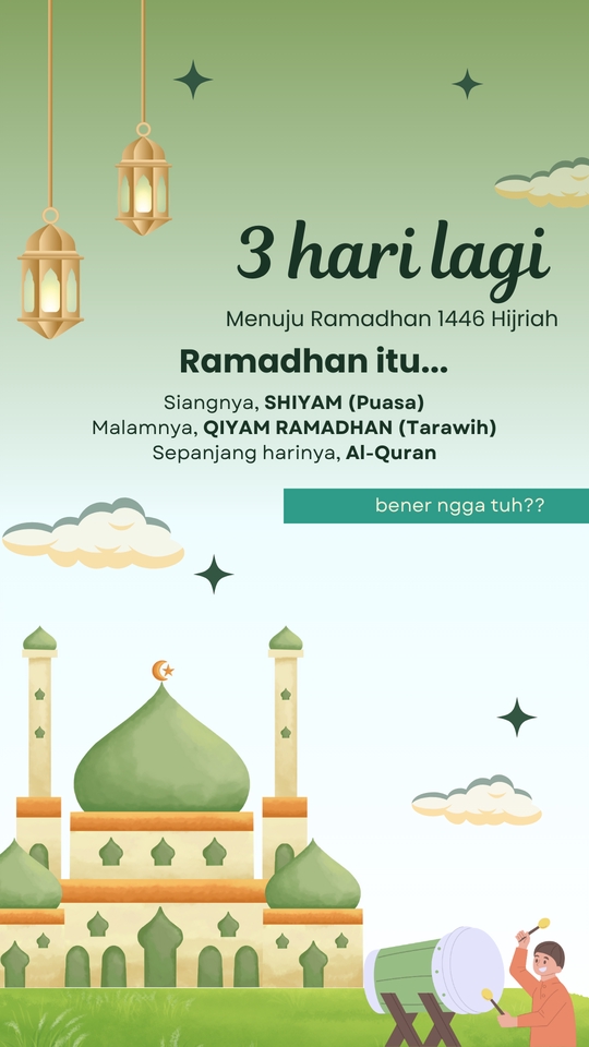 JASA BUAT BANNER INSTAGRAM desain banner keren untuk promo Ramadhan 1446 Hijriah.