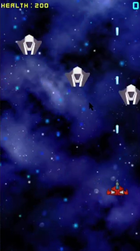 Jasa Pembuatan Game Android 3D dengan latar belakang ruang angkasa dan musuh berbentuk pesawat