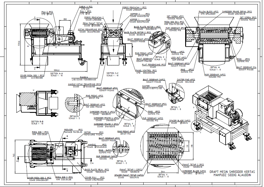 CAD Drawing - Drawing CAD 2D dan 3D  - - 2