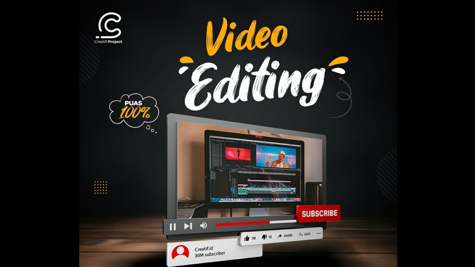 Sulih suara (dubbing, looping) - JASA VIDEO EDITING (VLOG, DOKUMENTASI, PROFIL, DLL)  - 1