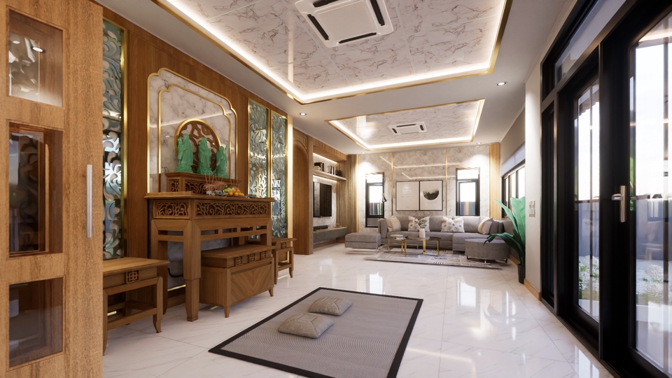 ออกแบบตกแต่งภายในและภายนอก - รับออกแบบตกแต่งบ้าน งานสถาปัตย์ ภายนอกภายใน ขึ้นโมเดล 3D เรนเดอร์ภาพ 3D Perspective และ 3D Animation - 22