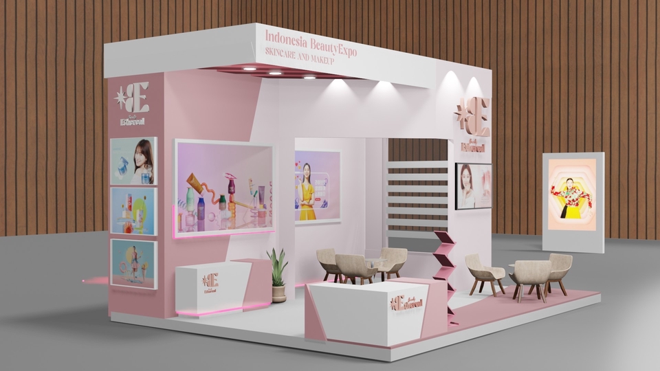 3D & Perspektif - 3D Modeling Booth Design - 1