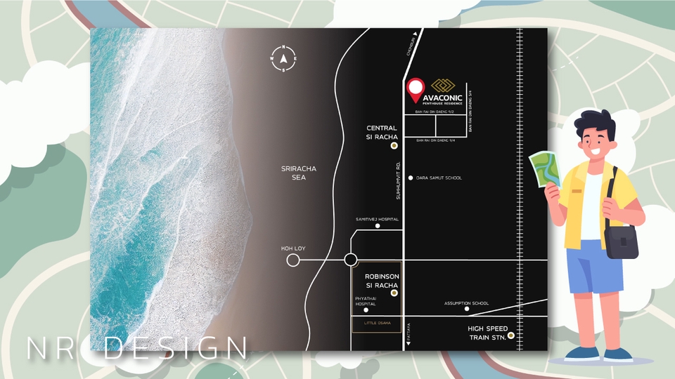 วาดแผนที่ - รับออกแบบ แผนที่ Map แผนผัง ผังขายโครงการ เส้นทางร้านค้า และอื่นๆ - 2