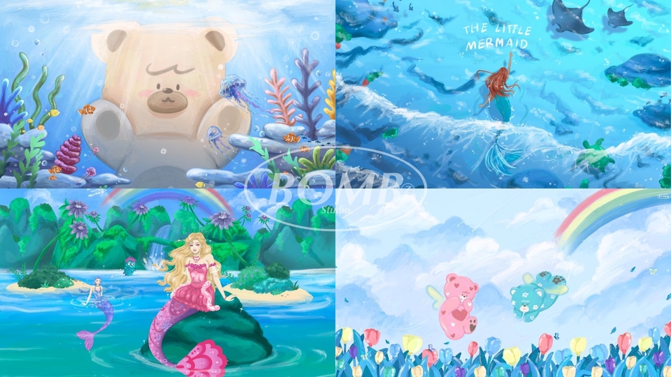 รับวาดภาพประกอบนิทาน ภาพประกอบการ์ดอวยพร วาดภาพประกอบของเล่นเด็ก