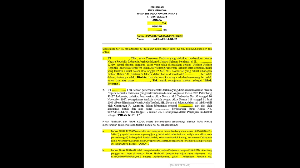 Jasa Pembuatan Surat Somasi - PEMBUATAN ATAU REVIEW PERJANJIAN, 1 HARI JADI