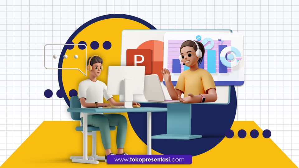 Jasa desain presentasi powerpoint untuk profesional dan mahasiswa, pembuatan slide presentasi berkualitas.