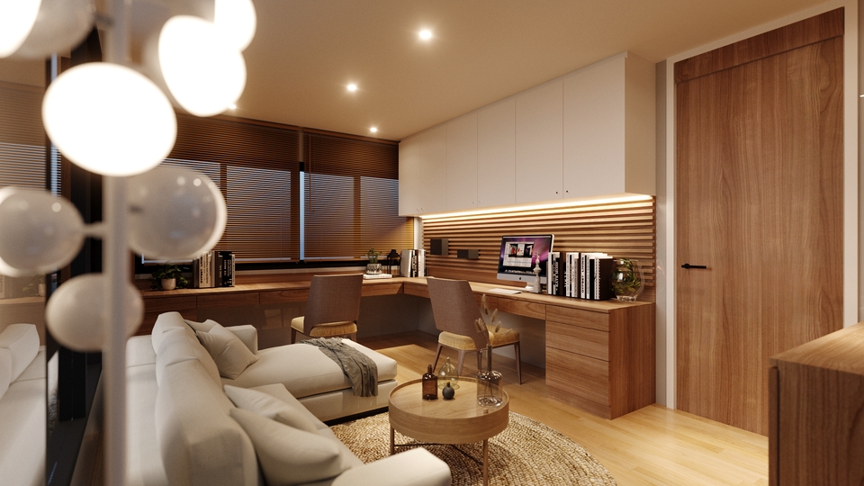 งานออกแบบตกแต่งภายในและทำ 3d perspective