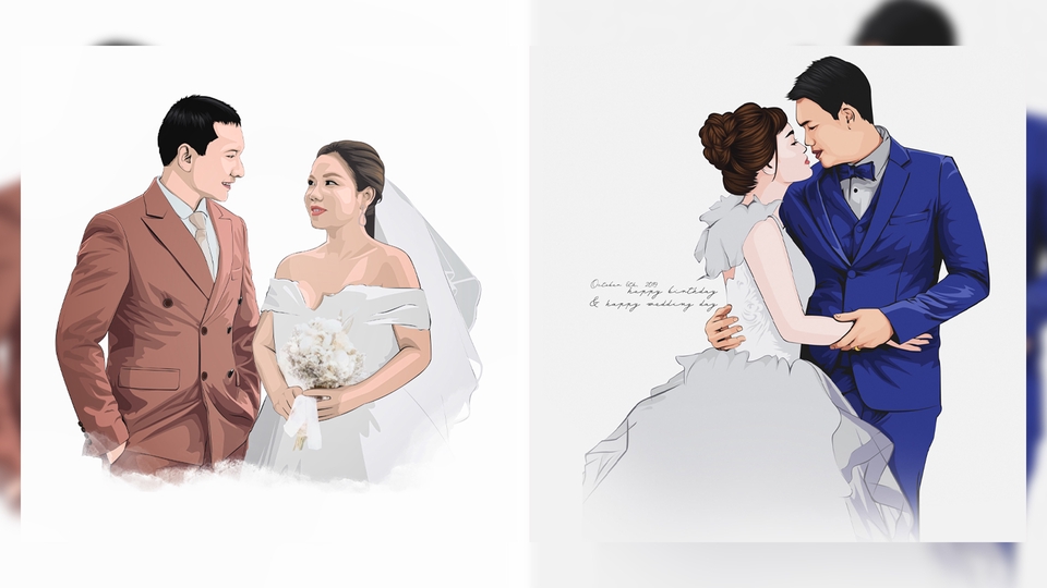 วาดภาพเหมือน Portrait - รับวาดภาพเหมือนเป็นภาพเวคเตอร์ - 7
