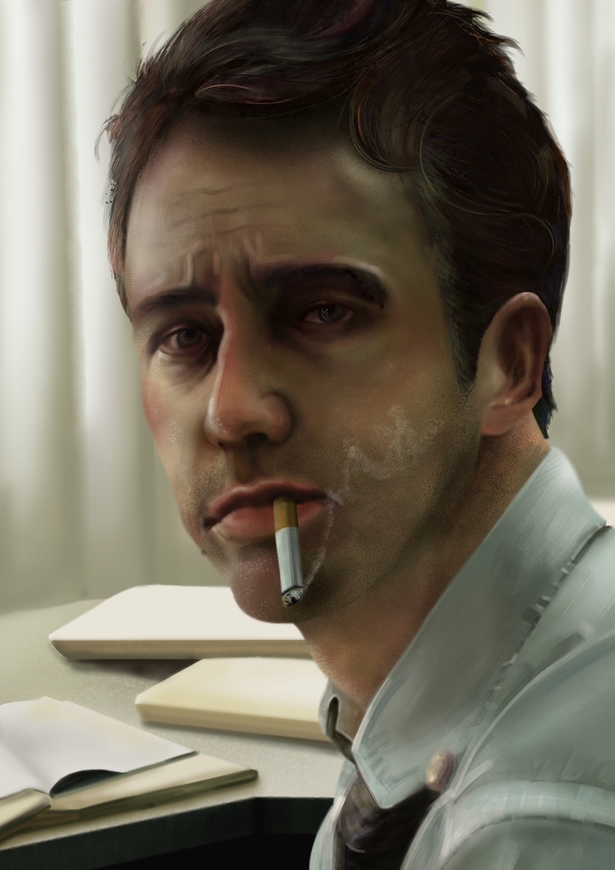 วาดภาพเหมือน Portrait - Digital painting by Saw Asadej - 3